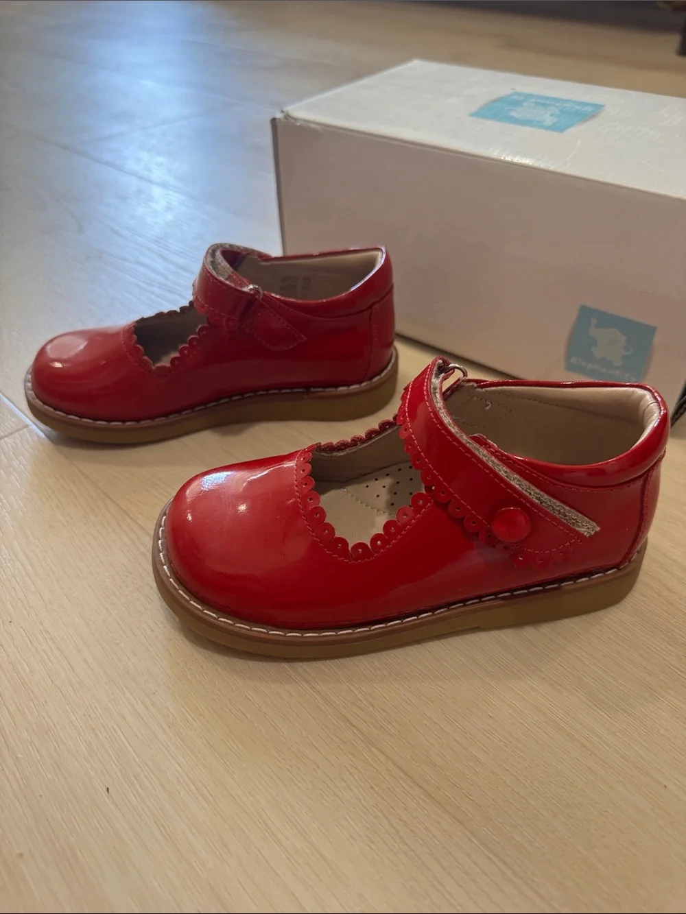 Red Patent Mary Jane Kids Shoes